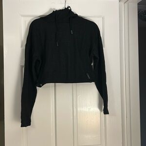 HYLETE Hoodie Black Cropped Size Small